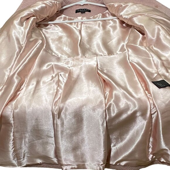 Laundry by Shelli Segal Womens Coat S Pink Classic Stylish Romantic Girly Blush - Picture 7 of 9